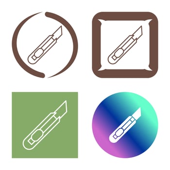 Stationery Knife Vector Icon