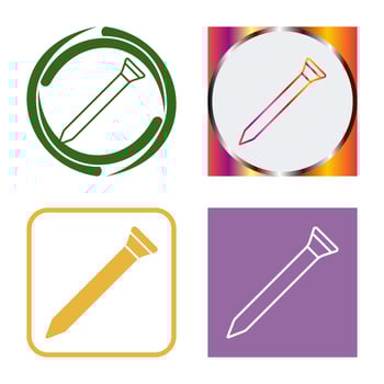 Nail Vector Icon