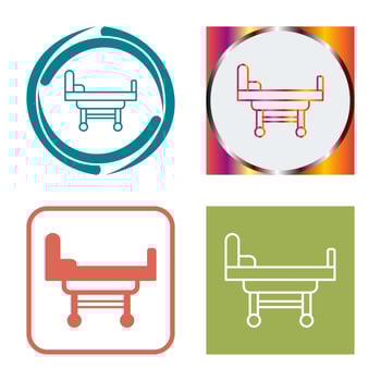 Hospital Bed Vector Icon