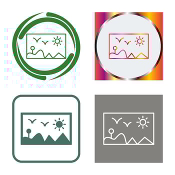 Painting Exhibit Vector Icon