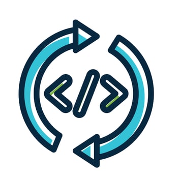 Redesign Vector Thick Line Filled Dark Colors