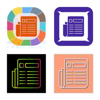 News Paper Vector Icon