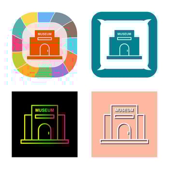 Museum Building Vector Icon