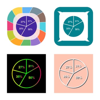 Pie Chart Vector Icon