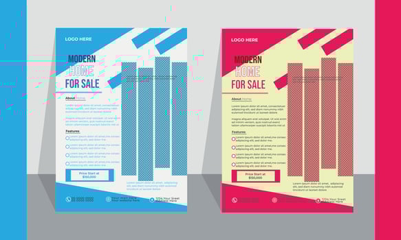 Modern exclusive corporate Business Flyer Template Layout with Colorful Accents. vector