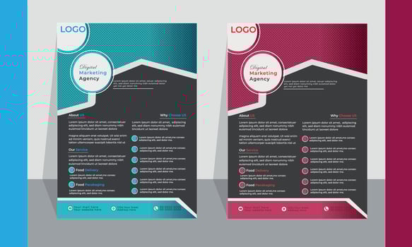 Modern Creative Flyer Design Template vector