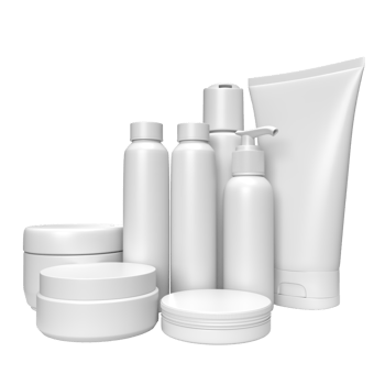 The Cosmetics Package for beauty or skin care concept 3d rendering. png