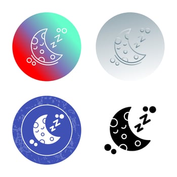 Sleeping Vector Icon