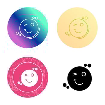 Wink Vector Icon