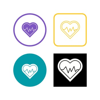 Heart Beat Vector Icon