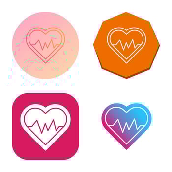 Heart Beat Vector Icon