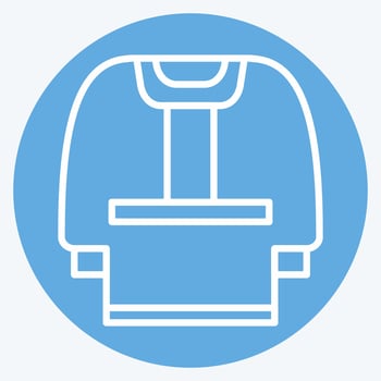 Icon Clothes. related to Russia symbol. blue eyes style. simple design editable. simple illustration vector