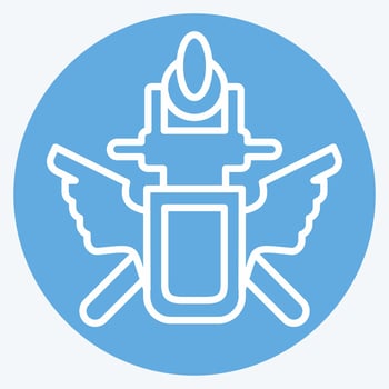 Icon Emblem. related to Russia symbol. blue eyes style. simple design editable. simple illustration vector