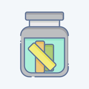 Icon Gherkin. related to Russia symbol. doodle style. simple design editable. simple illustration vector