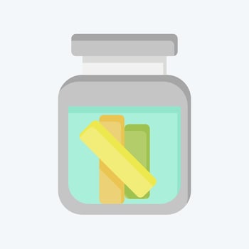 Icon Gherkin. related to Russia symbol. flat style. simple design editable. simple illustration vector