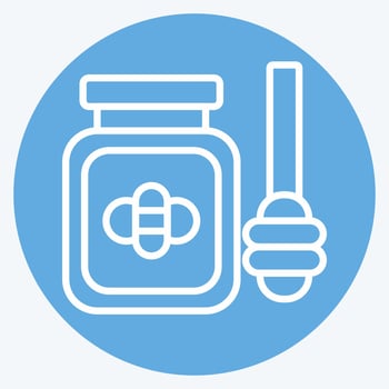Icon Honey. related to Russia symbol. blue eyes style. simple design editable. simple illustration vector