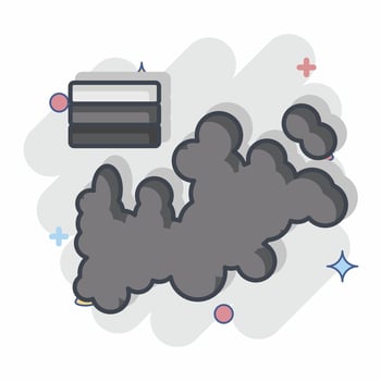 Icon Map. related to Russia symbol. comic style. simple design editable. simple illustration vector