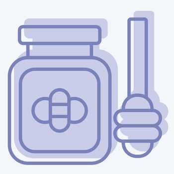 Icon Honey. related to Russia symbol. two tone style. simple design editable. simple illustration vector