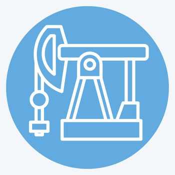 Icon Petroleum. related to Russia symbol. blue eyes style. simple design editable. simple illustration vector