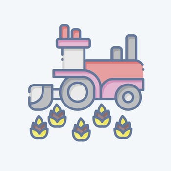 Icon Wheat. related to Russia symbol. doodle style. simple design editable. simple illustration vector
