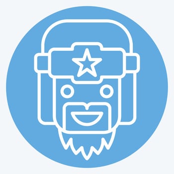 Icon Russia Hat. related to Russia symbol. blue eyes style. simple design editable. simple illustration vector