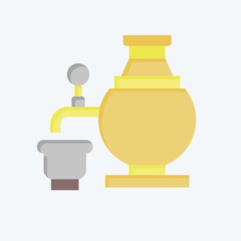 Icon Samovar. related to Russia symbol. flat style. simple design editable. simple illustration vector