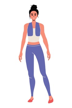 Girl flat trendy vector