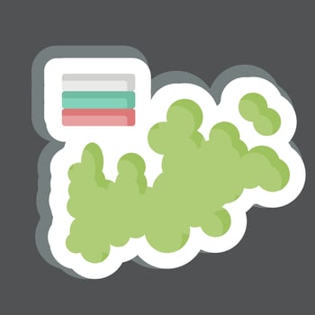 Sticker Map. related to Russia symbol. simple design editable. simple illustration vector