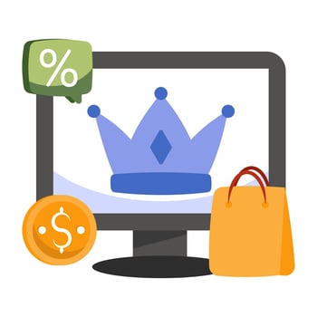 Perfect design icon of online shop vector