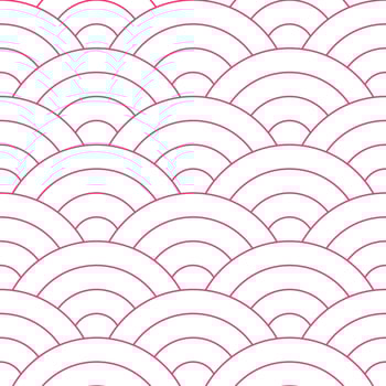 Pink Japanese wave pattern background. Japanese seamless pattern vector. Waves background illustration. for clothing, wrapping paper, backdrop, background, gift card. vector