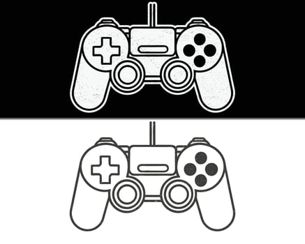 joypad vector flat color icon. Game Joystick vector graphics