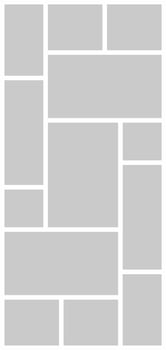 Pictures or photos frame collage and digital photo wall template vector