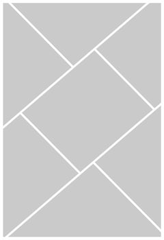 Pictures or photos frame collage and digital photo wall template vector