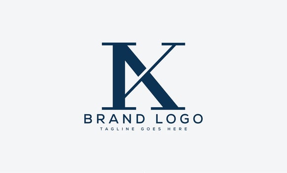 letter AK logo design vector template design for brand.