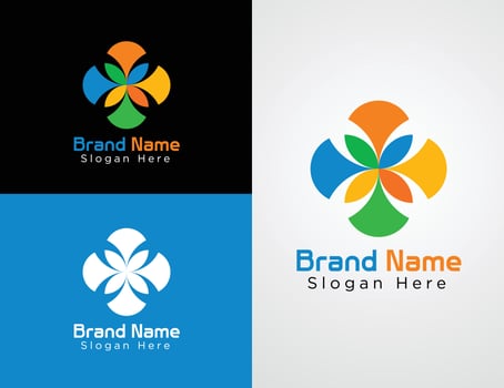 Vector Colorful Company website logo collection or logo set