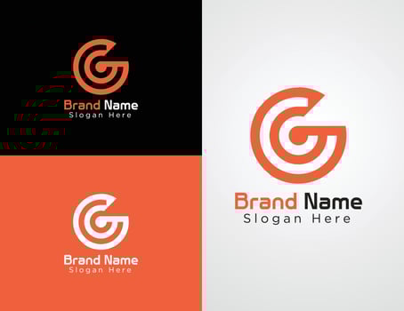 Letter G minimal logo design collection vector