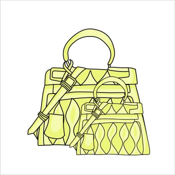 shopping bag flat illustration design. blue, orange, red, yellow bag packages isolated on white background. handbag. 3d shopping bag icon. vector bag. shopping design assets