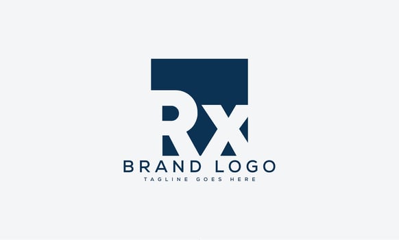 letter RX logo design vector template design for brand.