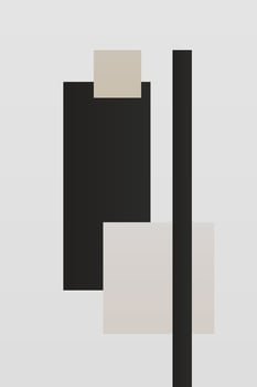 Minimalist Modern Japandi Neutral Scandinavian Wall Art vector