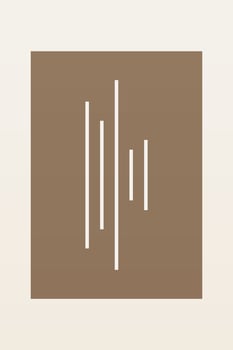 Minimalist Modern Japandi Neutral Scandinavian Wall Art vector