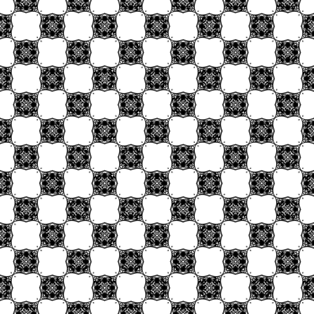 Black seamless abstract pattern. Overlay for background and backdrop. Ornamental design. PNG graphic illustration with transparent background.