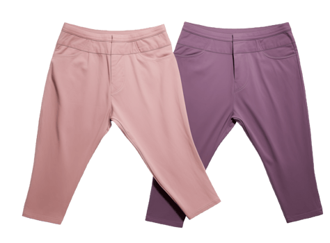 Two girl pants isolated on transparent background png