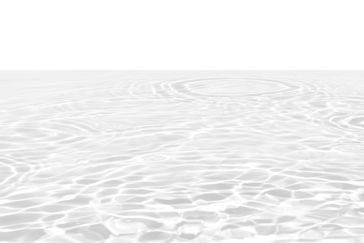 Defocus blurred transparent blue colored clear calm water surface texture with splashes reflection. Trendy abstract nature background. Water waves in sunlight with copy space. Blue watercolor shine. png