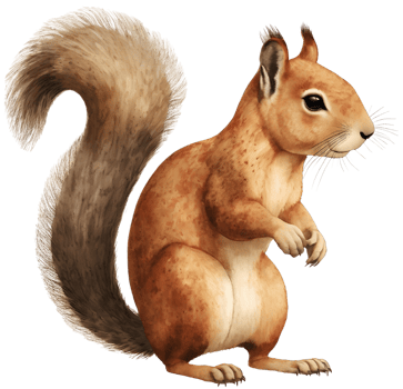 Squirrel. AI Generative png