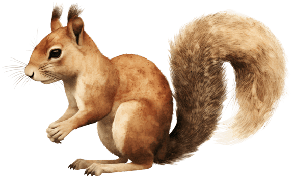 Squirrel. AI Generative png