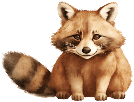 Raccoon. AI Generative png