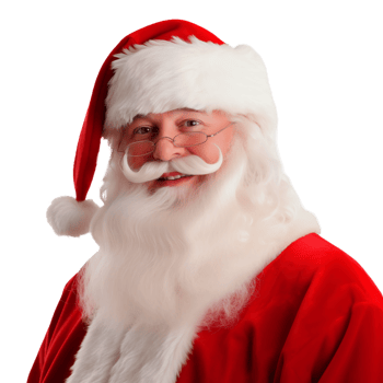 AI generated Portrait of Santa Claus transparent PNG AI generated