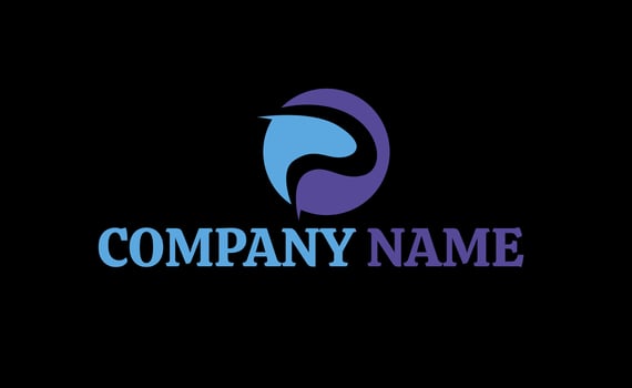 Creative line art of simple letter P logo vector