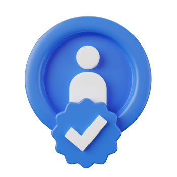 Verified Profile Account 3D Illustration png