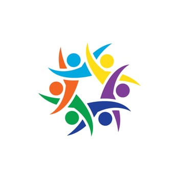 Community logo design vector